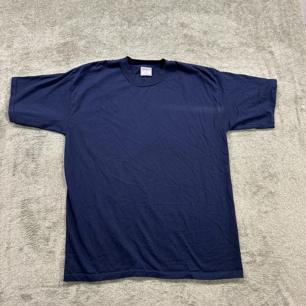 Vintage T-Shirt, blue, AllSport‎ Maxweight, mens Large